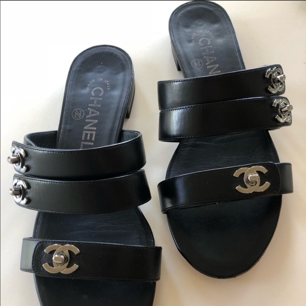 Chanel Turnlock Sandals 36.5/6.5